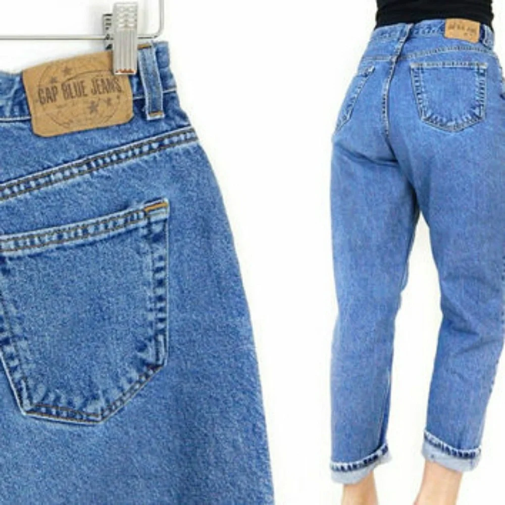 GAP Light Blue Reverse Fit Boyfriend Jeans